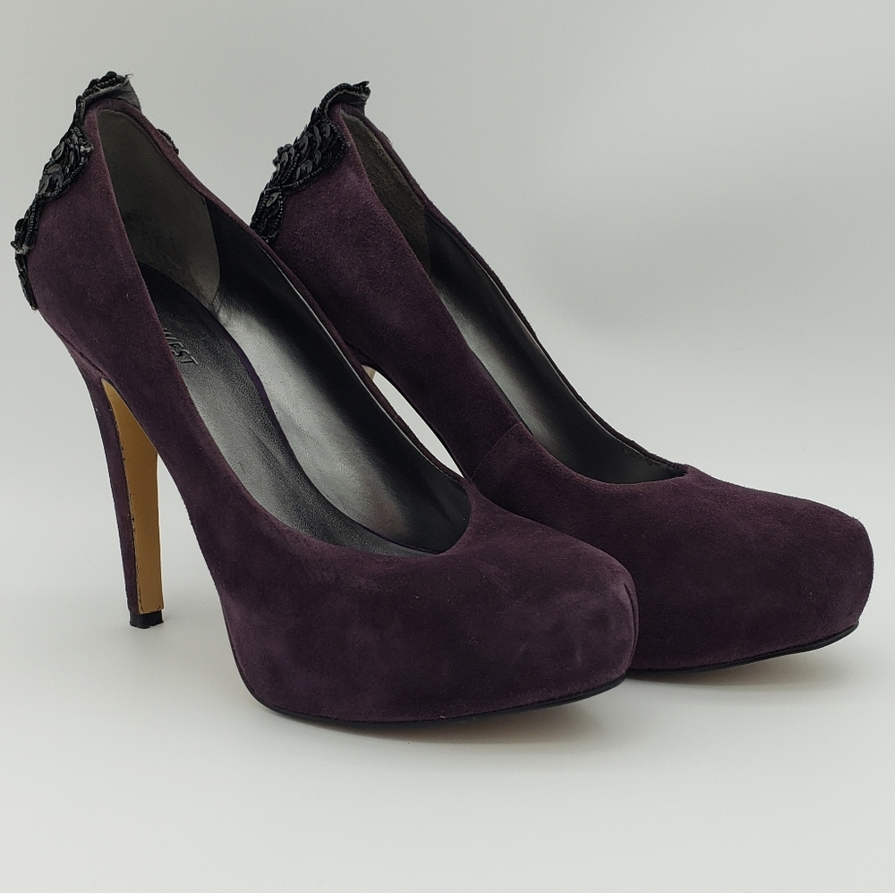 Nine West plum/purple decorative heels